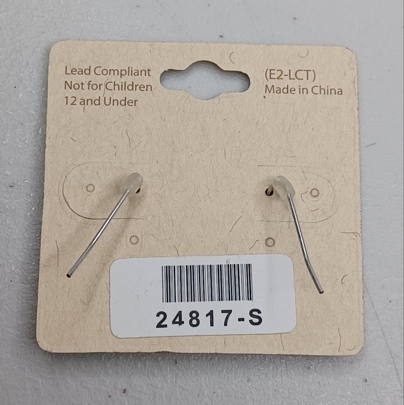 NWT Texas Star Horseshoe Boho Western Silvertone Earrings - Picture 4 of 5